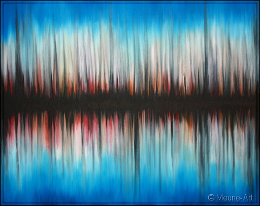 Spiegelungen Acryl auf Leinwand;
100 x 80 cm